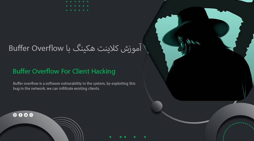 آموزش کلاینت هکینگ با استفاده از باگ Client Hacking With Buffer Overflow | Buffer Overflow